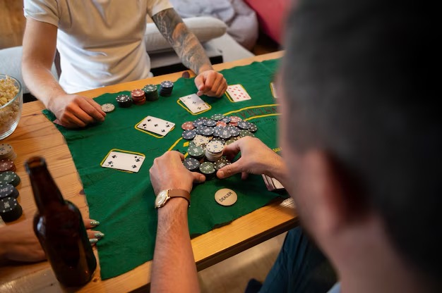 BandarQ hand ranking chart showing pairs, sequences, and high cards